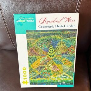 Pomegranate Geometric Herb Garden Puzzle. Rosalind Wise.  1000 pieces.